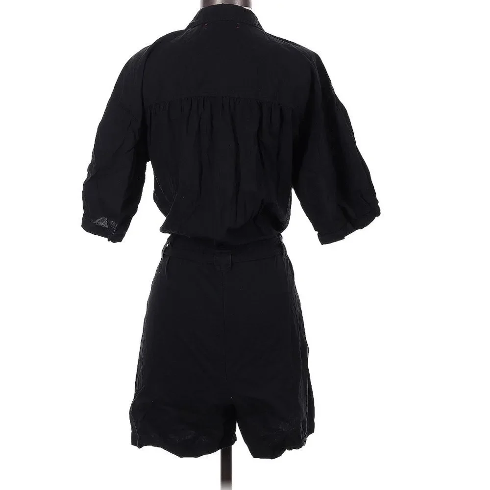 Xirena 100% Cotton Poplin Grady Romper Lightweight Relaxed Minimalist Size XS
